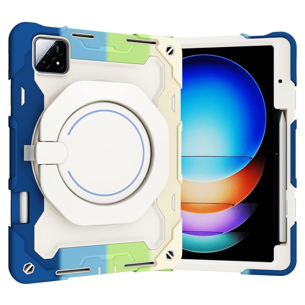 EIDERWOOD Xiaomi Pad 6S Pro Tablet Cover m. Roterende Kickstand og Pen Holder - Multi Farve V1