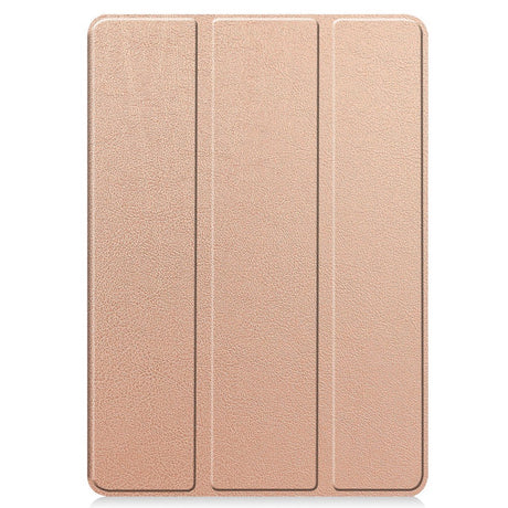 EIDERWOOD Xiaomi Redmi Pad Pro Tri-Fold Kunst Læder Tablet Cover m. Stylus Pencil Holder - Rose Gold