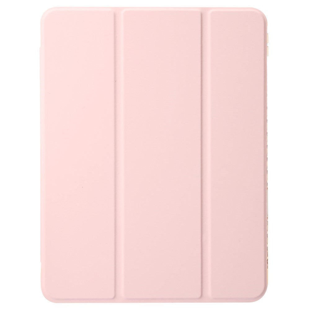 EIDERWOOD iPad Pro 13" (2025 / 2024) Tri-Fold Kunst Læder Tablet Cover m. Apple Pencil Holder - Lyserød