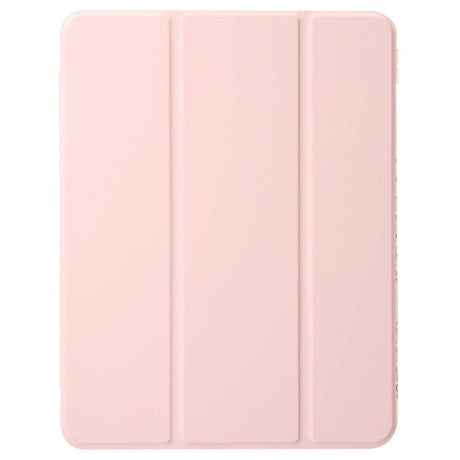 EIDERWOOD iPad Pro 13" (2024) Tri-Fold Kunst Læder Tablet Cover m. Apple Pencil Holder - Lyserød