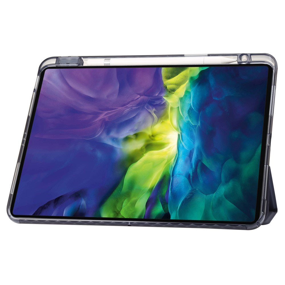 EIDERWOOD iPad Pro 13" (2025 / 2024) Tri-Fold Kunst Læder Tablet Cover m. Apple Pencil Holder - Lilla