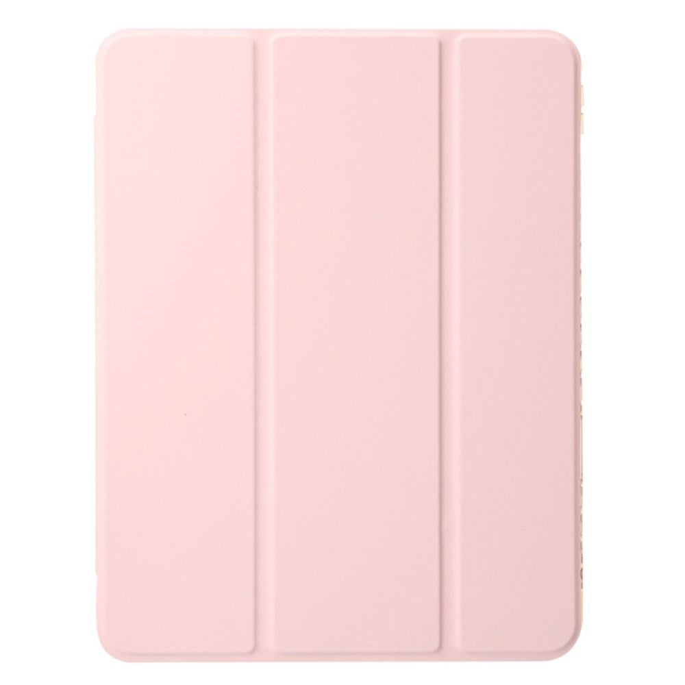 EIDERWOOD iPad Air 11" (2025 / 2024) Tri-Fold Kunst Læder Tablet Cover m. Apple Pencil Holder - Lyserød