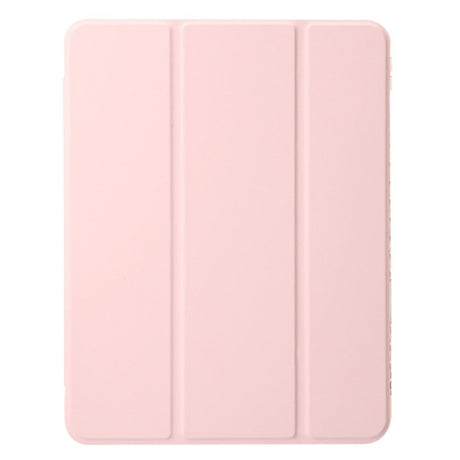 EIDERWOOD iPad Air 11" (2024) Tri-Fold Kunst Læder Tablet Cover m. Apple Pencil Holder - Lyserød