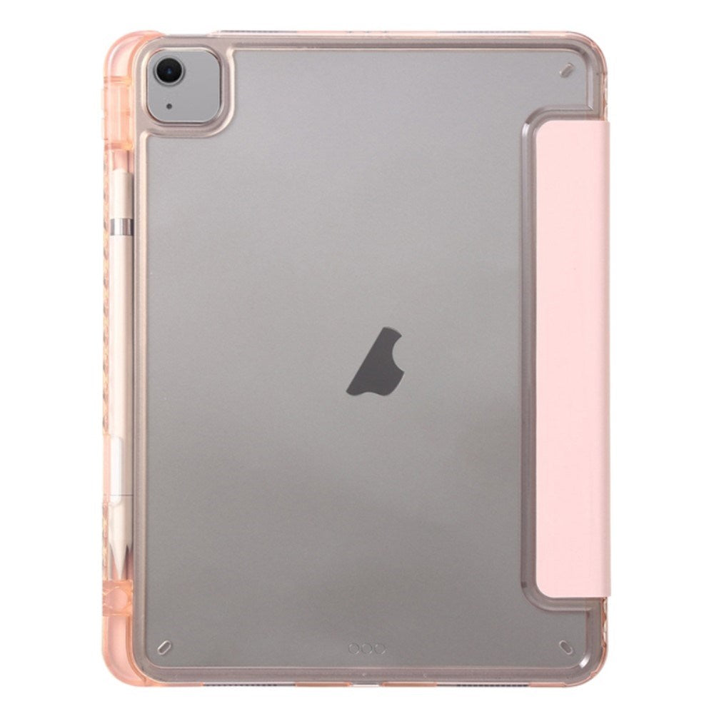 EIDERWOOD iPad Air 11" (2025 / 2024) Tri-Fold Kunst Læder Tablet Cover m. Apple Pencil Holder - Lyserød