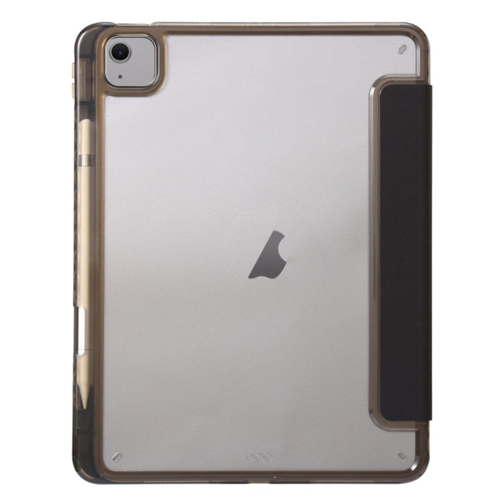EIDERWOOD iPad Air 11" (2025 / 2024) Tri-Fold Kunst Læder Tablet Cover m. Apple Pencil Holder - Sort