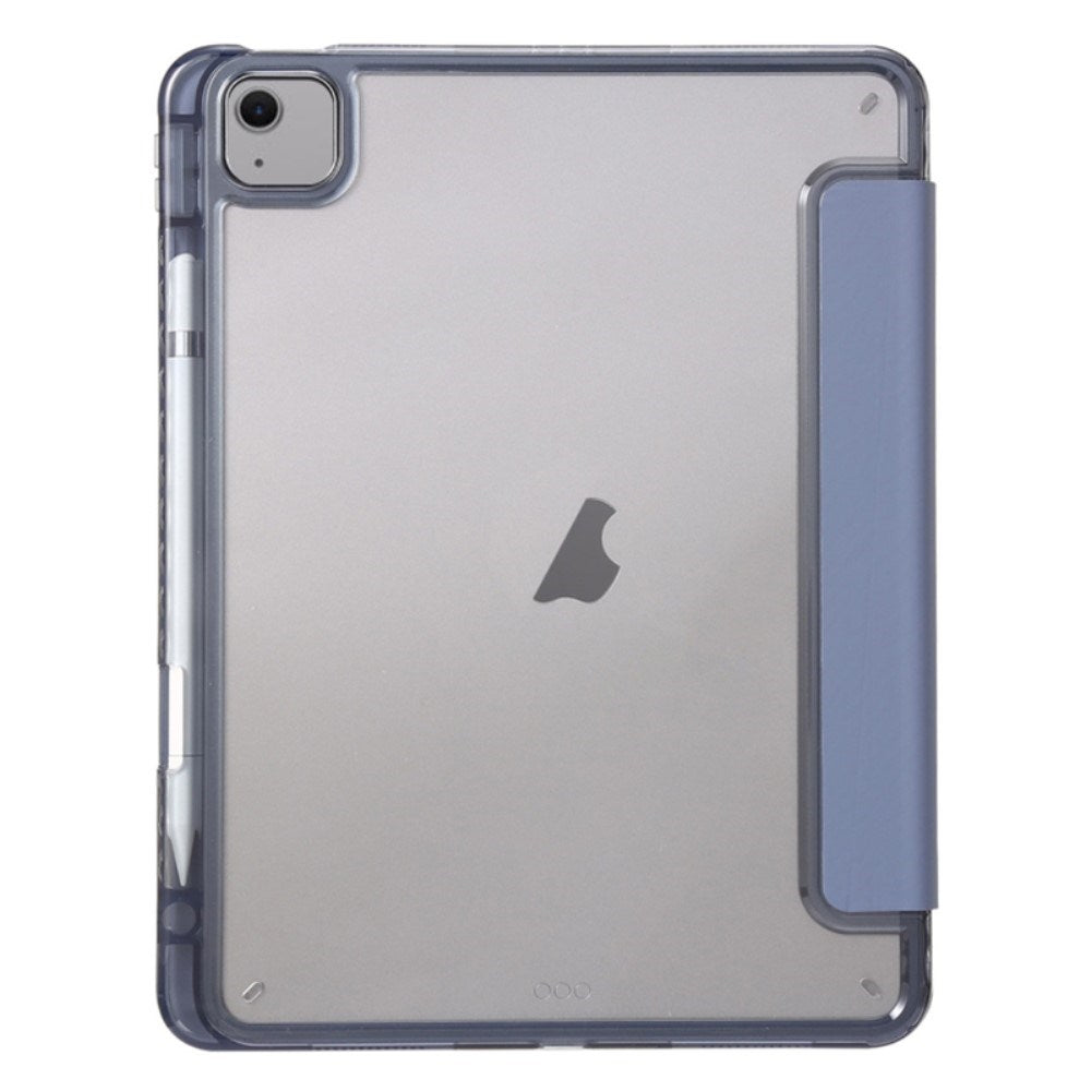 EIDERWOOD iPad Air 11" (2025 / 2024) Tri-Fold Kunst Læder Tablet Cover m. Apple Pencil Holder - Lilla
