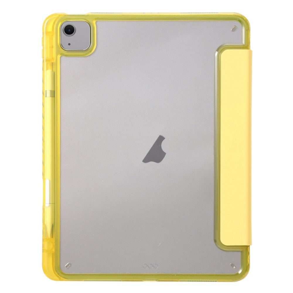 EIDERWOOD iPad Air 11" (2025 / 2024) Tri-Fold Kunst Læder Tablet Cover m. Apple Pencil Holder - Gul