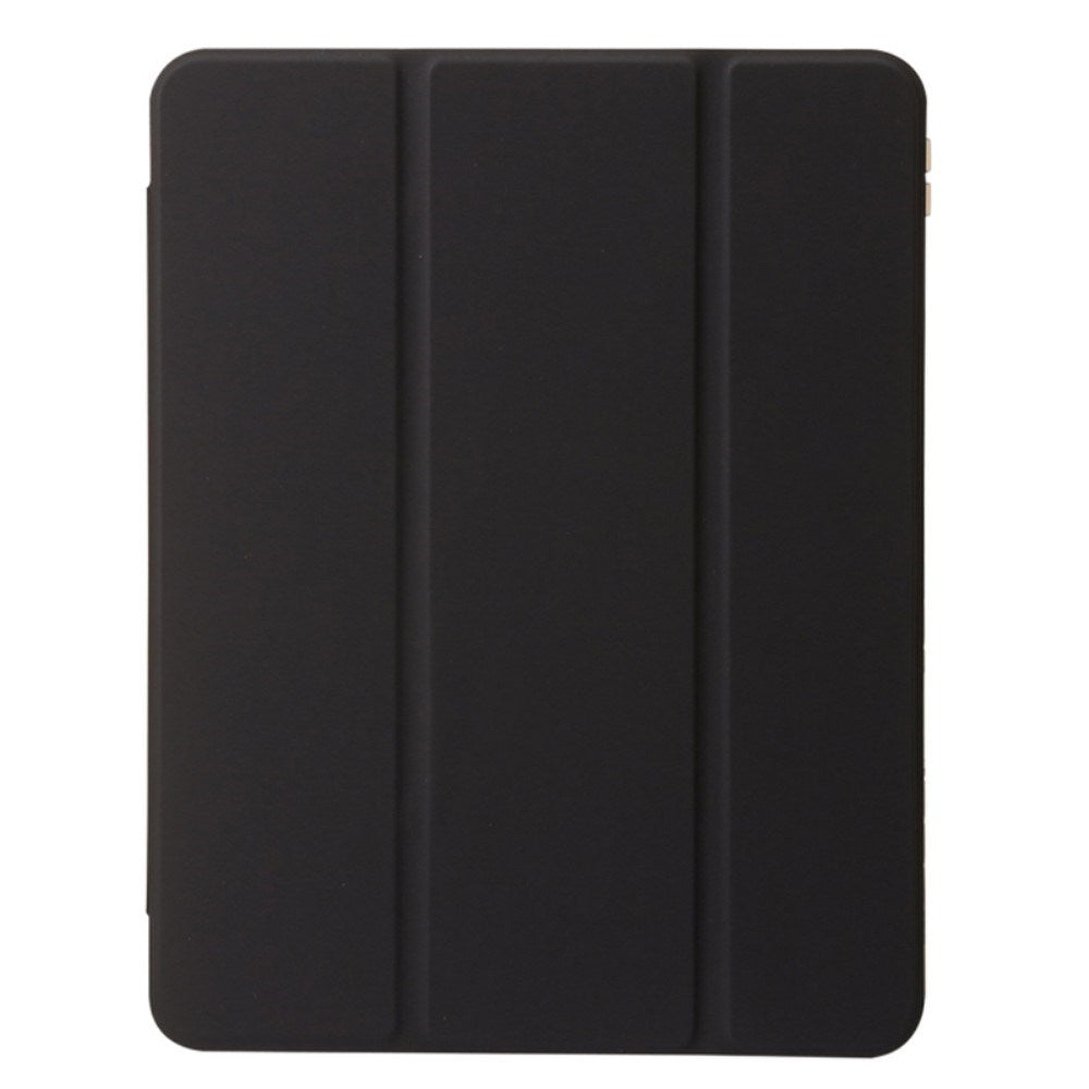 EIDERWOOD iPad Air 13" (2024) Tri-Fold Kunst Læder Tablet Cover m. Apple Pencil Holder - Sort