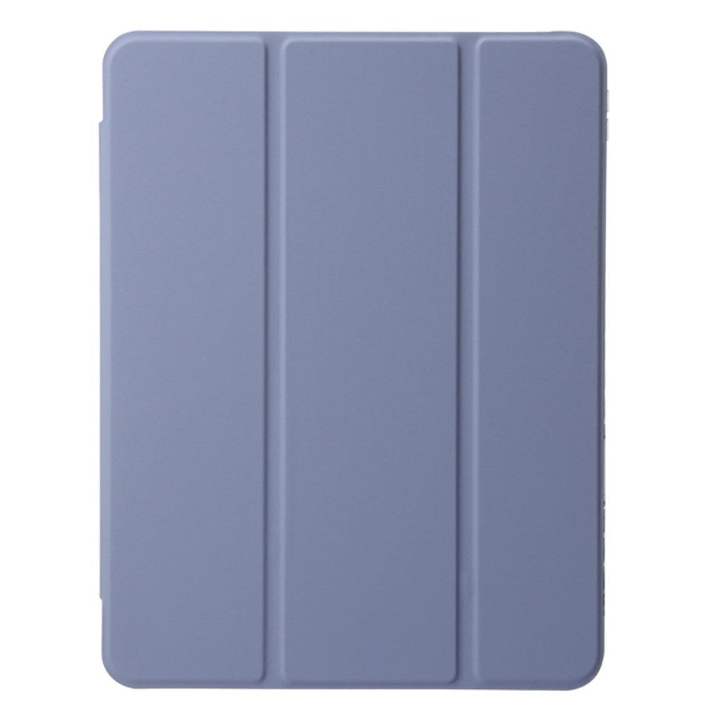 EIDERWOOD iPad Air 13" (2025 / 2024) Tri-Fold Kunst Læder Tablet Cover m. Apple Pencil Holder - Lilla
