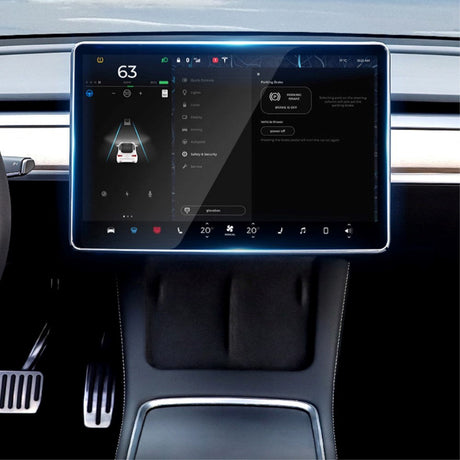Tesla Model 3 / Y Skærmbeskyttelse i Hærdet Glas - Gennemsigtig