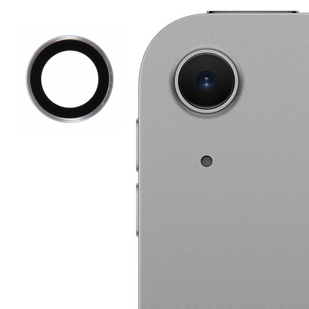 iPad Air 11" (2025 / 2024) / Air 13" (2025 / 2024) Metal Ring Kameralinse Beskyttelse - Sort / Gennemsigtig