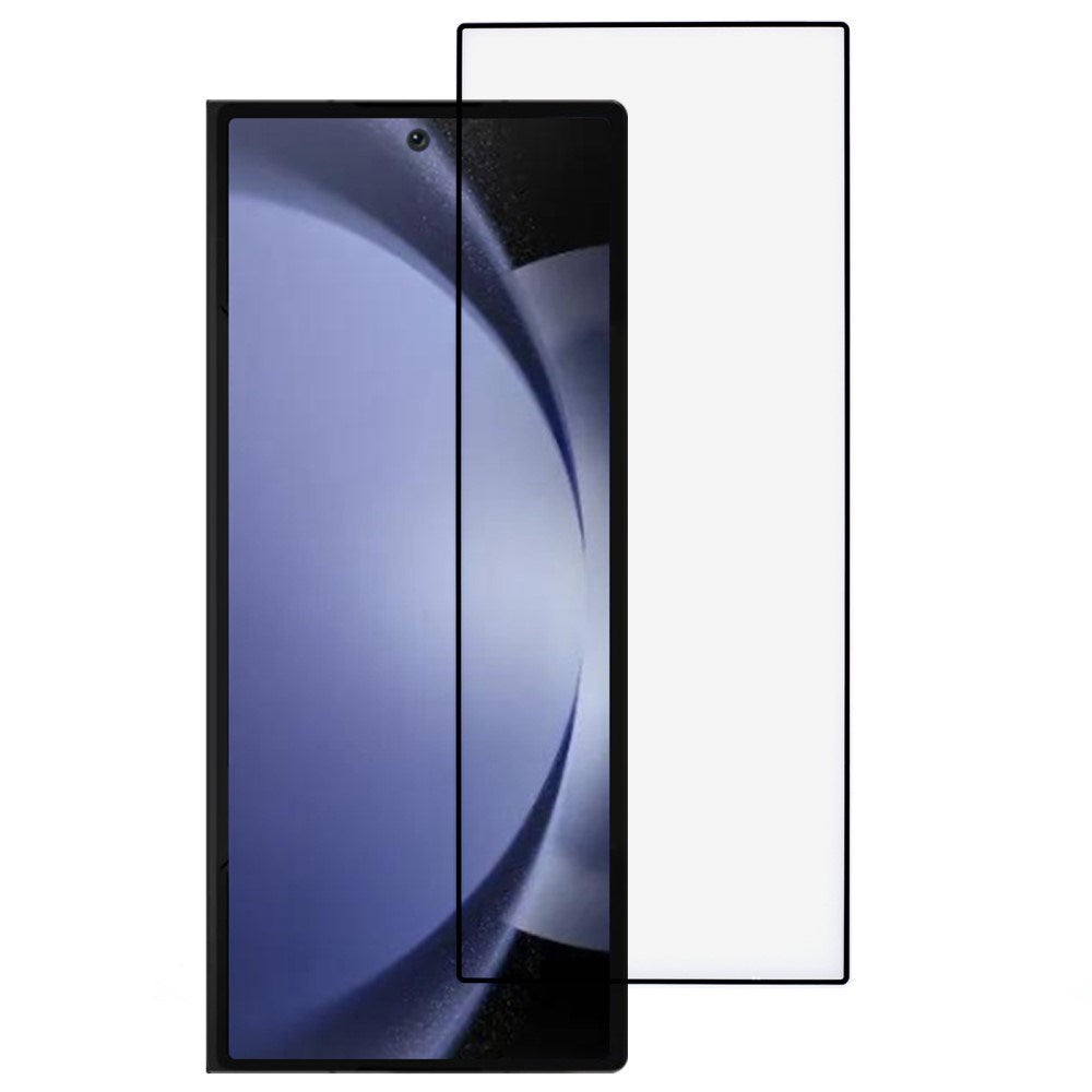 Samsung Galaxy Z Fold6 Hærdet Glas - Skærmbeskyttelse - Full Fit - Sort Kant
