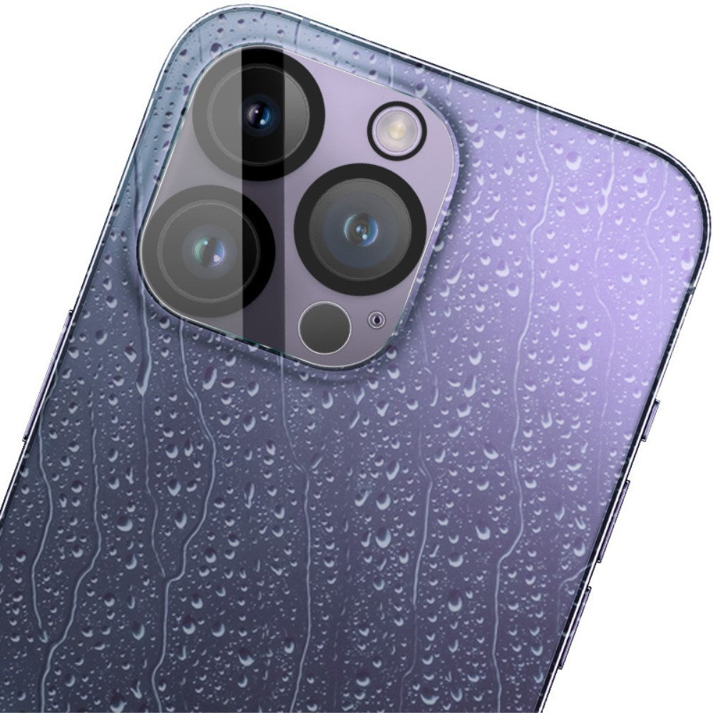 IMAK iPhone 16 Pro / 16 Pro Max Hærdet Beskyttelsesglas til Kamera - Gennemsigtig / Sort