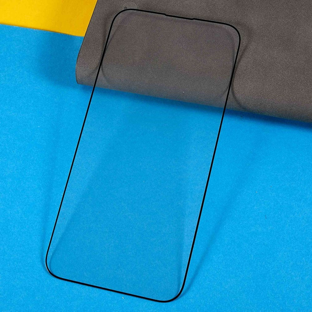 iPhone 16 Plus Hærdet Glas - Skærmbeskyttelse - Full Fit - Sort Kant