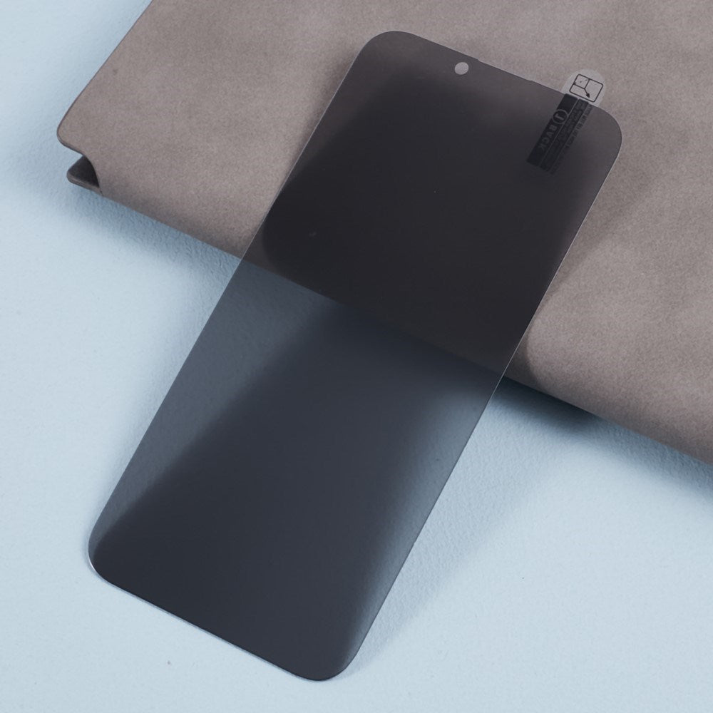 iPhone 16 Pro Hærdet Glas Mobil Skærmbeskyttelse m. Privacy - Full-Fit - Sort Kant