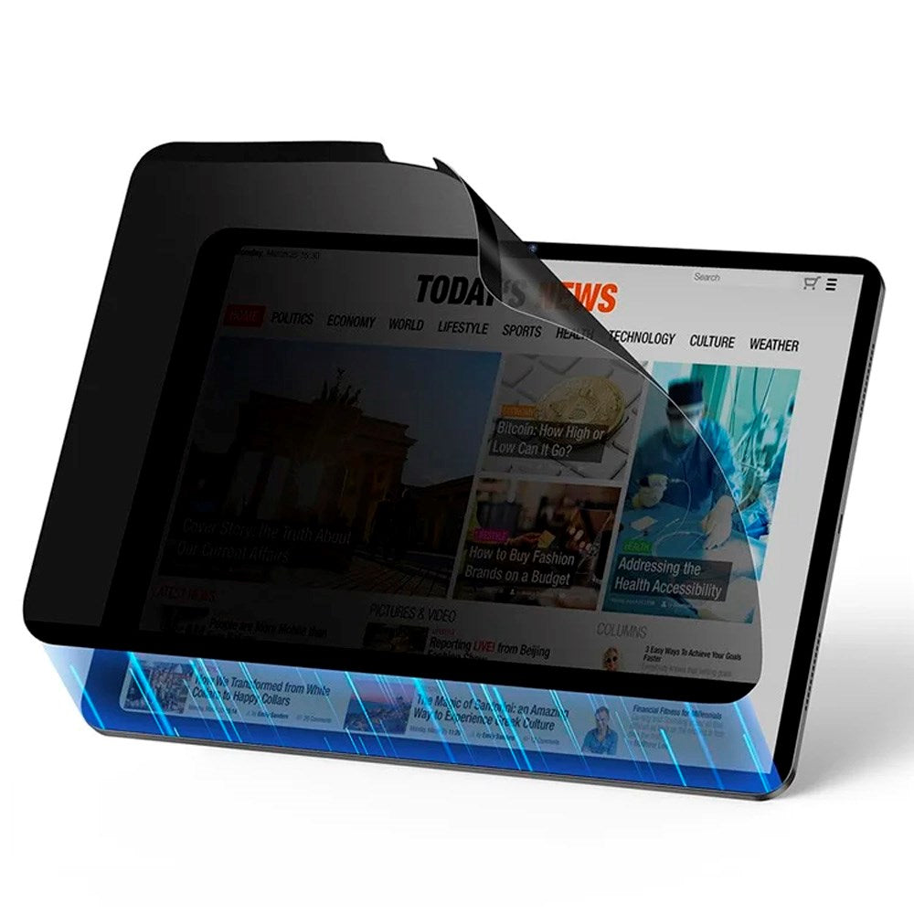 ESR iPad Pro 11 (2018 - 2022) / iPad Air (2020 - 2022) Beskyttelsesfilm - Privacy - Sort / Gennemsigtig