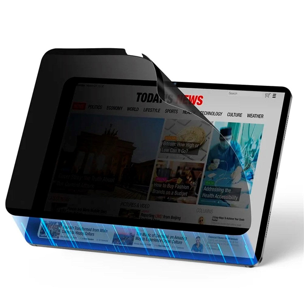 ESR iPad Pro 11" (2025 / 2024) Beskyttelsesfilm - Privacy - Sort / Gennemsigtig