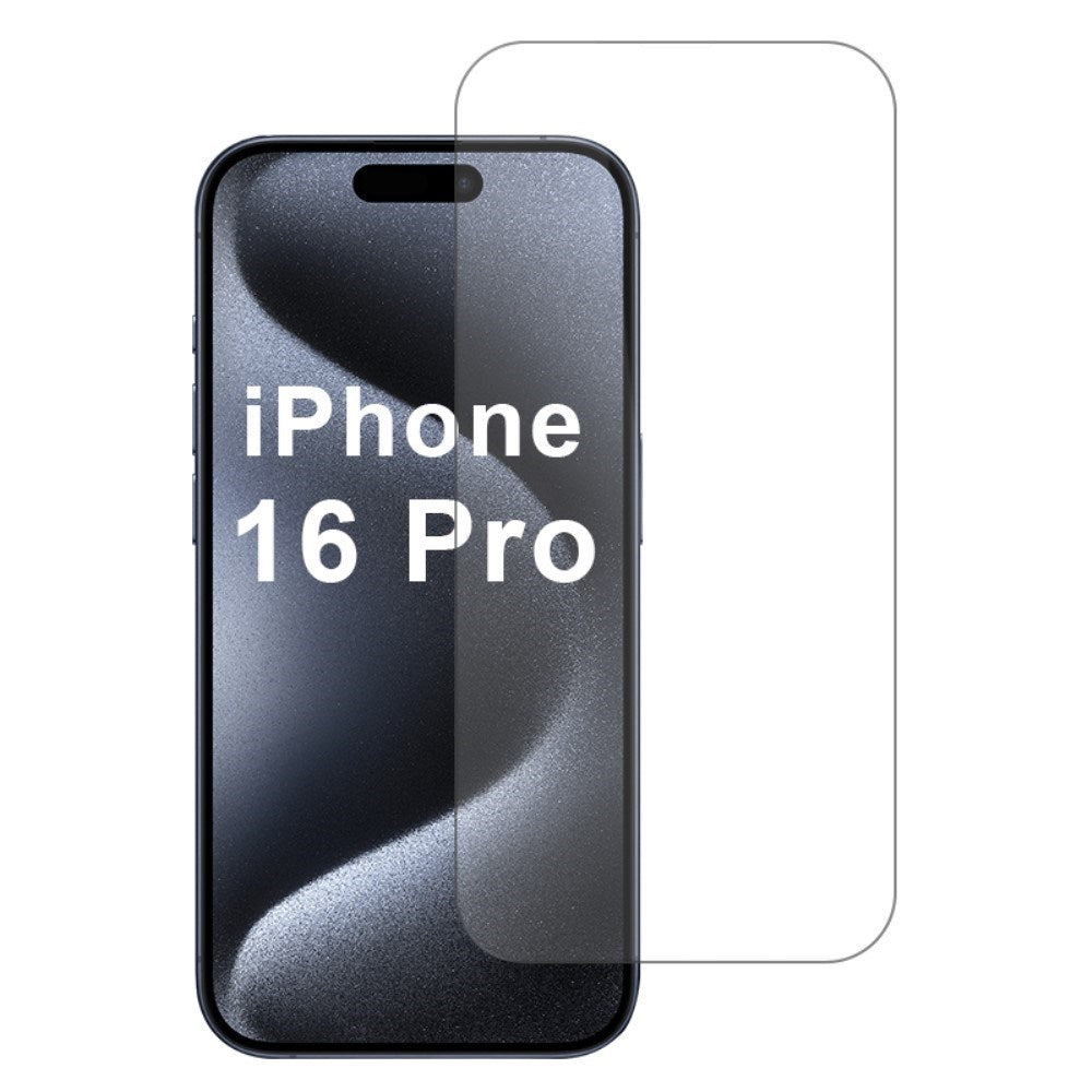 Skærmbeskyttelse iPhone 16 Pro 2.5D Hærdet Glas - Case Friendly - Gennemsigtig