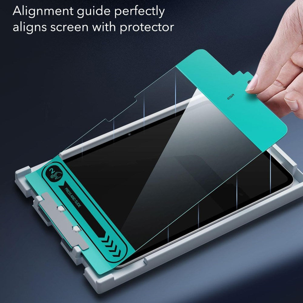 ESR iPad Pro 11" (2025 / 2024) Skærmbeskyttelse m. Monteringsramme - Full Fit - 2 Stk. - Gennemsigtig