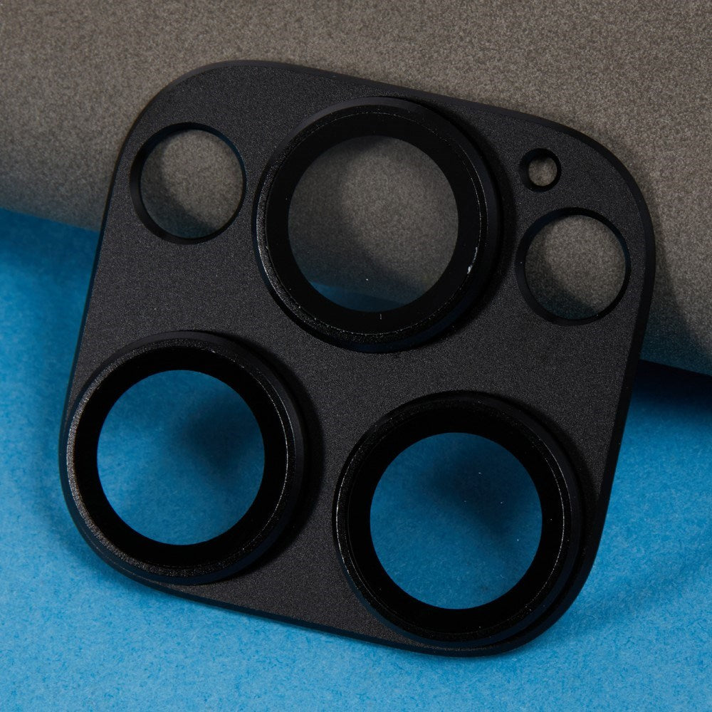 iPhone 16 Pro Hærdet Beskyttelsesglas til Kameralinse - Sort