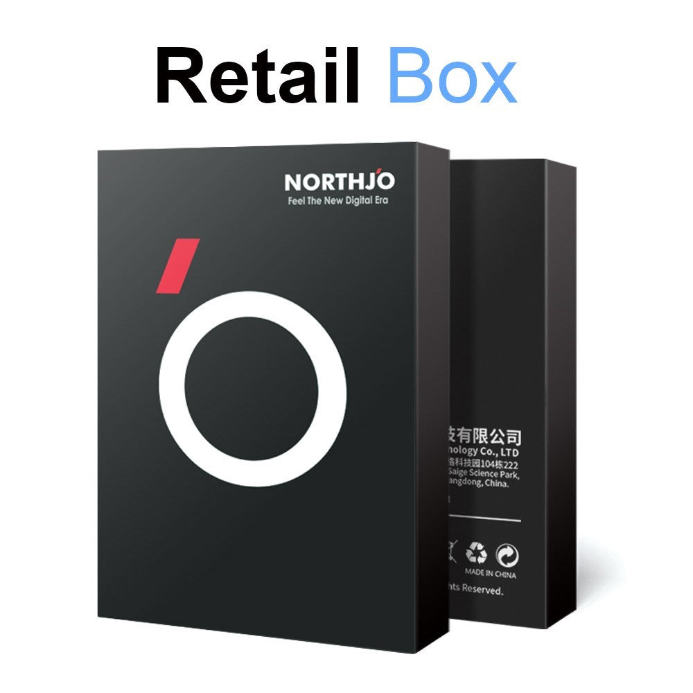 NORTHJO iPhone 16 Pro / 16 Pro Max Beskyttelse til Kameralinse m. Pyntesten - Sort