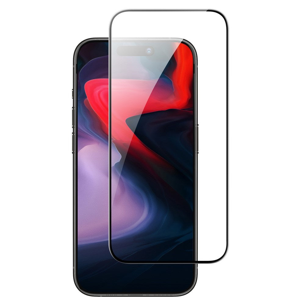 ESR iPhone 16 Skærmbeskyttelse Hærdet Glas m. Monteringsramme - Sort Kant