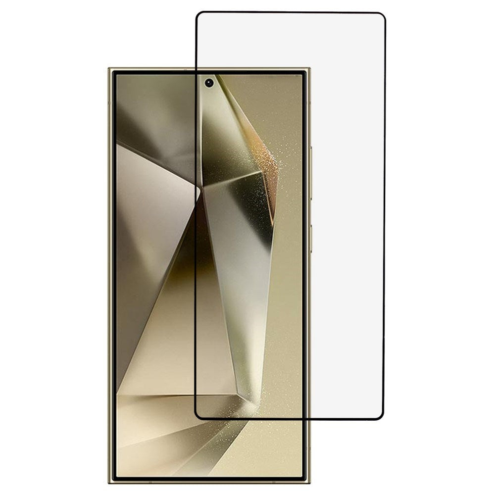 Samsung Galaxy S25 Ultra - Full Fit - Skærmbeskyttelsesglas - Gennemsigtig/Sort Kant