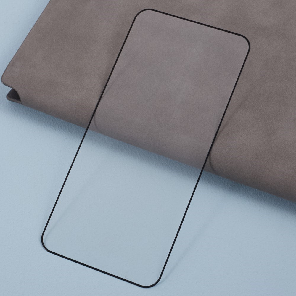 Samsung Galaxy S25 - Full Fit - Hærdet Skærmbeskyttelsesglas - Gennemsigtig / Sort Kant