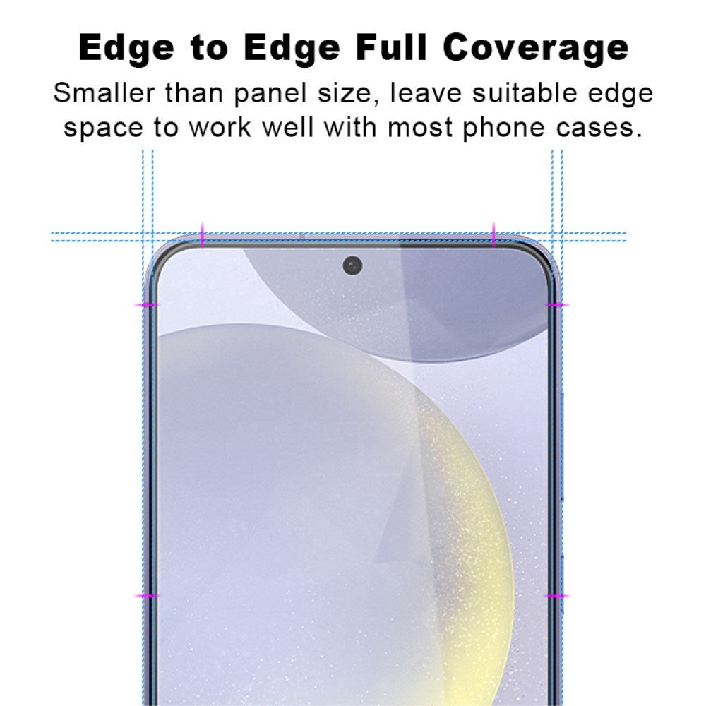 Samsung Galaxy S25 - Skærmbeskyttelsesglas - Gennemsigtig