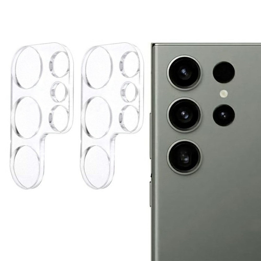 Samsung Galaxy S25 Ultra - Hærdet Kameralinsebeskyttelsesglas - 2 stk - Gennemsigtig