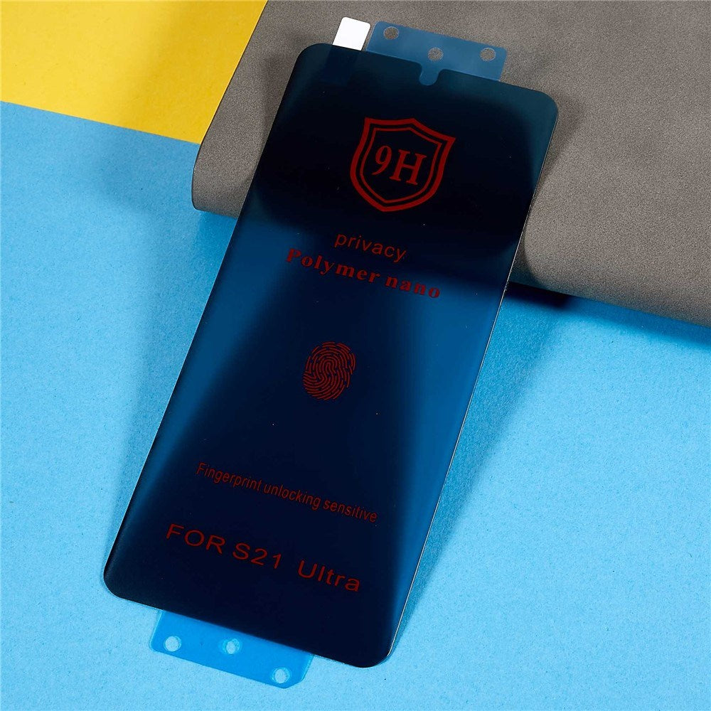 Samsung Galaxy S21 Ultra Skærmbeskyttelse - Privacy - Gennemsigtig
