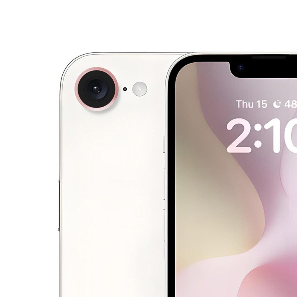 RURIHAI iPhone 16e Kameralinsebeskyttelsesglas - Lyserød