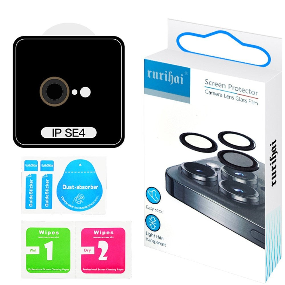 RURIHAI iPhone 16e Kameralinsebeskyttelsesglas - Guld