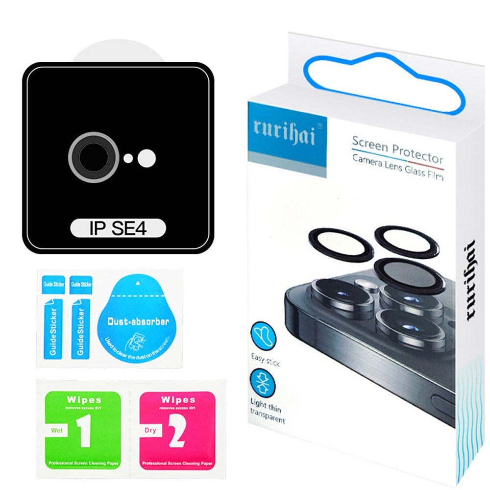 RURIHAI iPhone 16e Kameralinsebeskyttelsesglas - Sølv