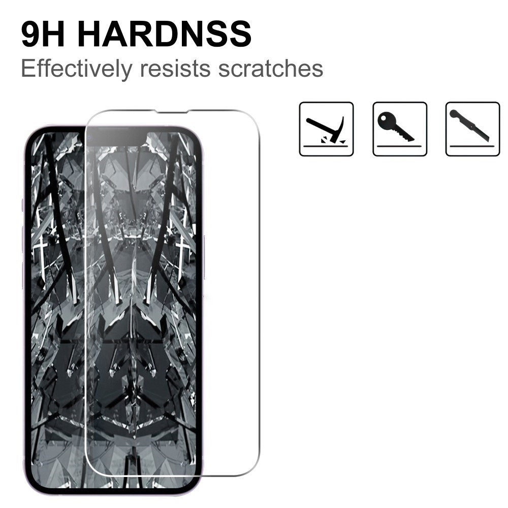 iPhone 17e / 16e - Hærdet Skærmbeskyttelsesglas - Gennemsigtig