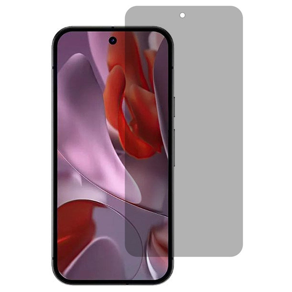 Google Pixel 9a - Hærdet Skærmbeskyttelsesglas - Full Fit - Privacy Funktion - Gennemsigtig