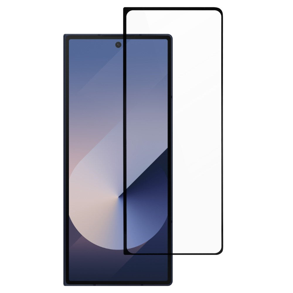 Hærdet Skærmbeskyttelsesglas - Samsung Galaxy Z Fold7 - Gennemsigtig / Sort