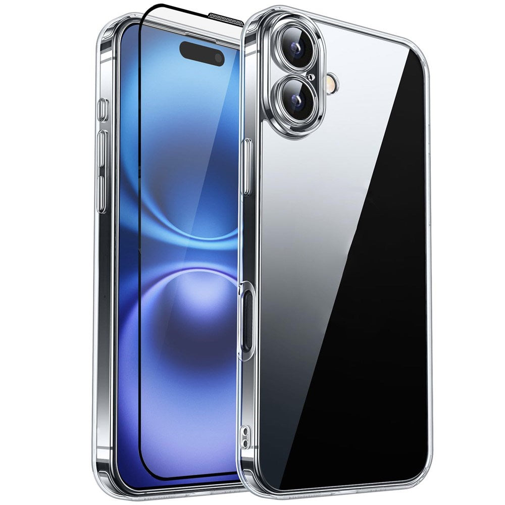 RURIHAI - iPhone 16 - 2-i-1 Beskyttelsessæt - Gennemsigtig