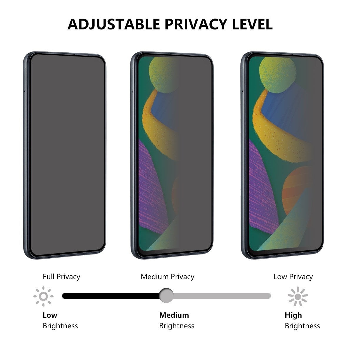 Samsung Galaxy S25 FE Hærdet Beskyttelsesglas- Privacy - Gennemsigtig