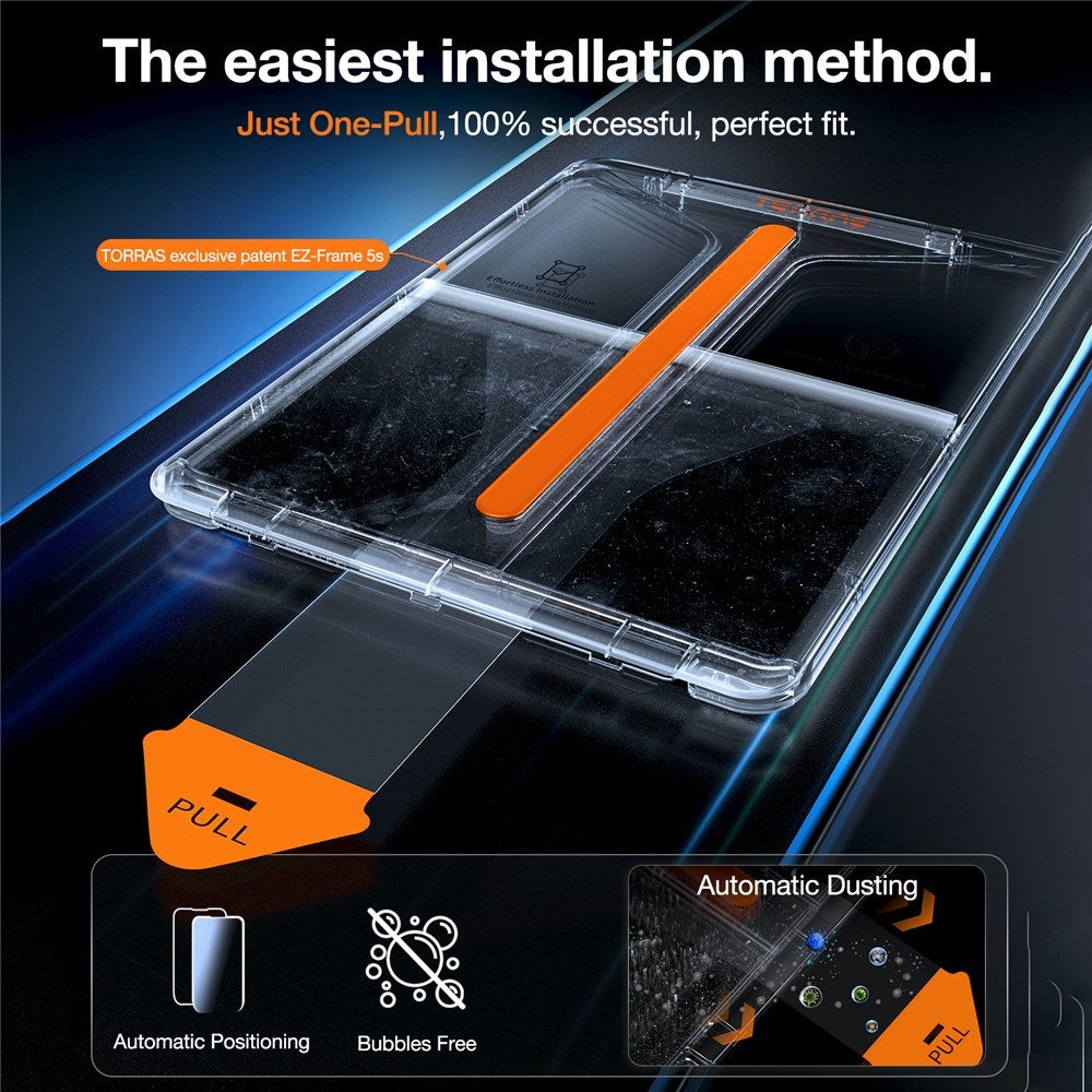 TORRAS iPad Air 13" (2025 / 2024) Install Master Hærdet Beskyttelsesglas - Gennemsigtig