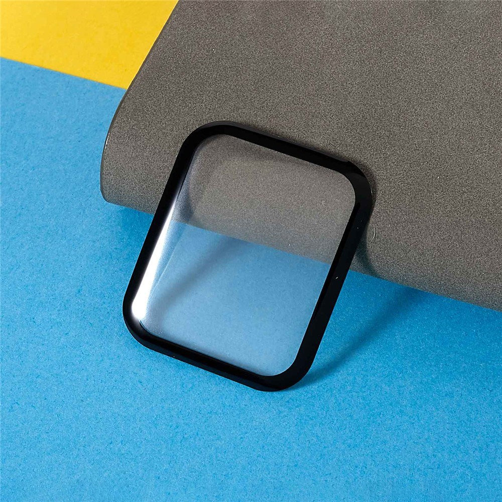 Apple Watch 11 / 10 (46mm) Skærmbeskyttelse - Hærdet Glas - Gennemsigtig / Sort Kant