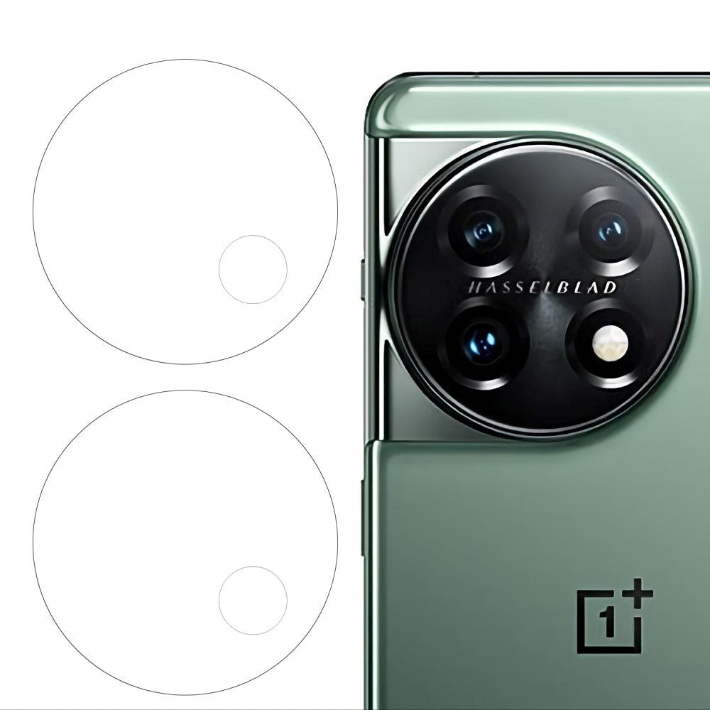 OnePlus 11 Kameralinsebeskyttelse i Glas - 2 stk - Gennemsigtig