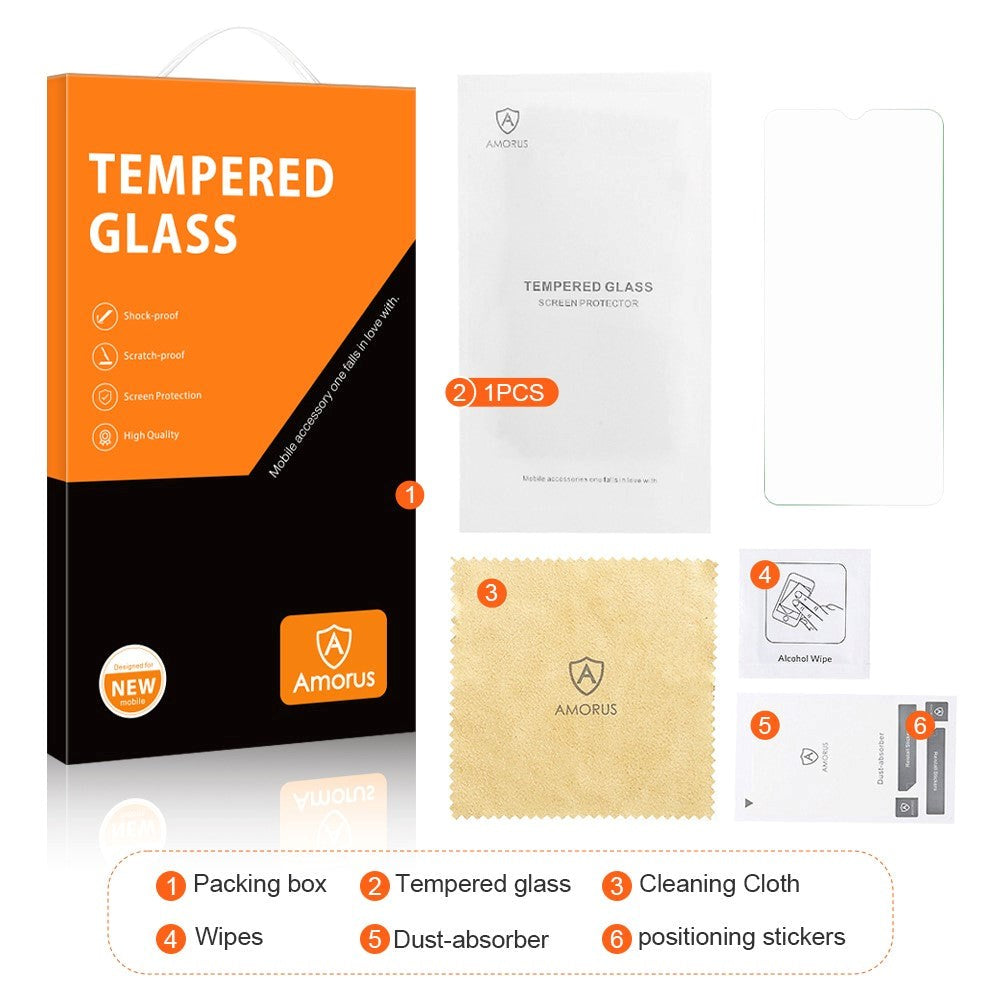 AMORUS Nokia C22 Skærmbeskyttelse - Case Friendly - Gennemsigtig