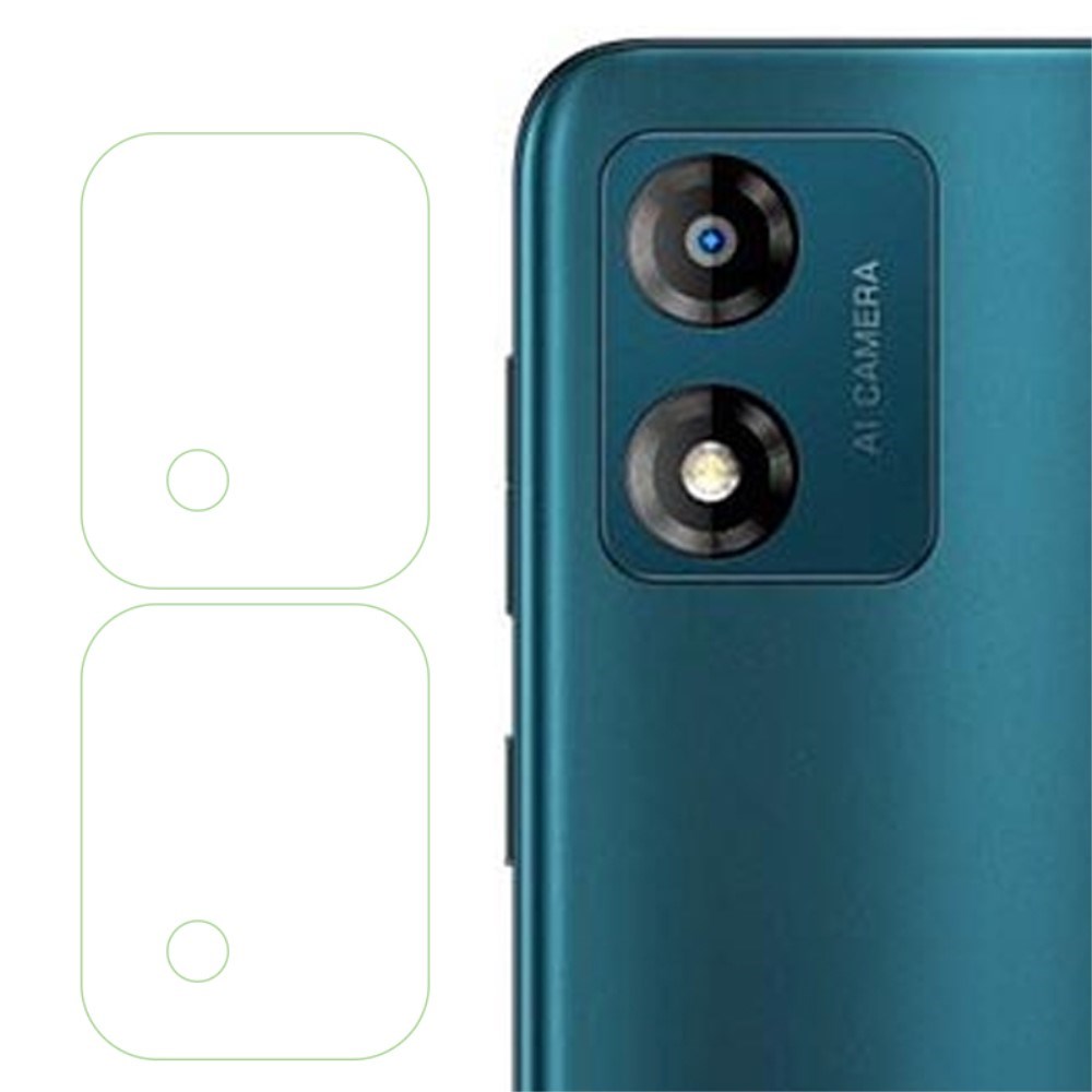 Motorola Moto E13 Linse Glasbeskyttelse - 2 Stk - Gennemsigtig