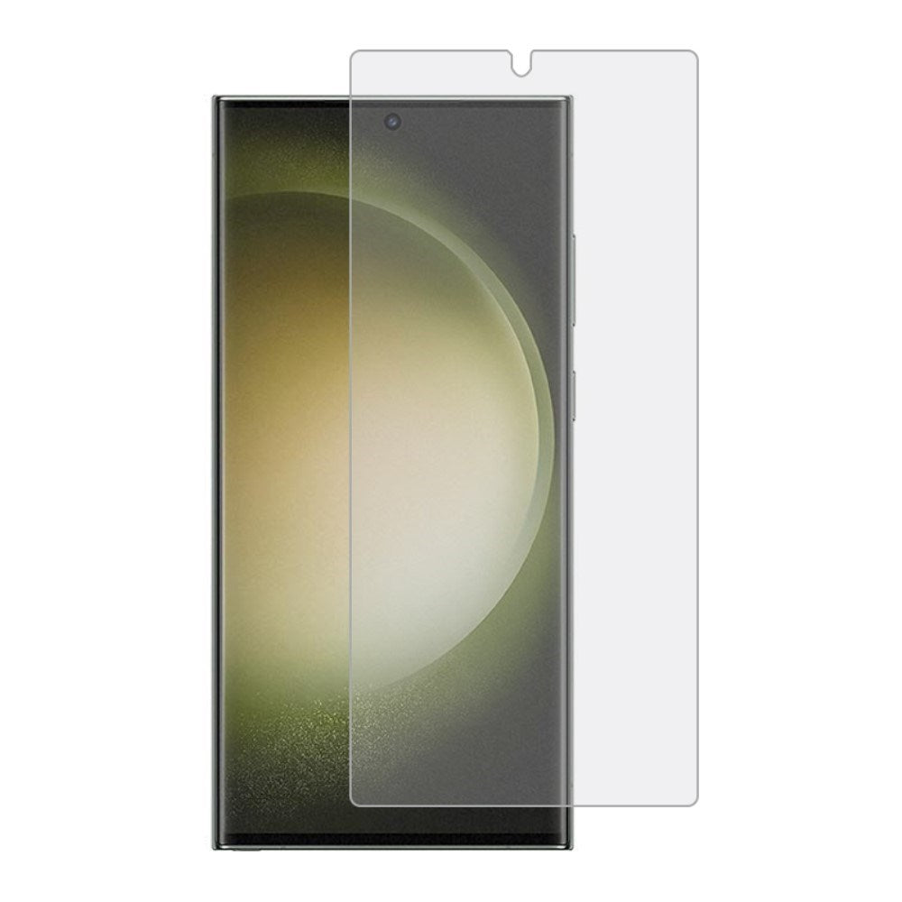 Samsung Galaxy S23 Ultra Fuld Skærmbeskyttelse – Buet og Holdbar Film - Gennemsigtig