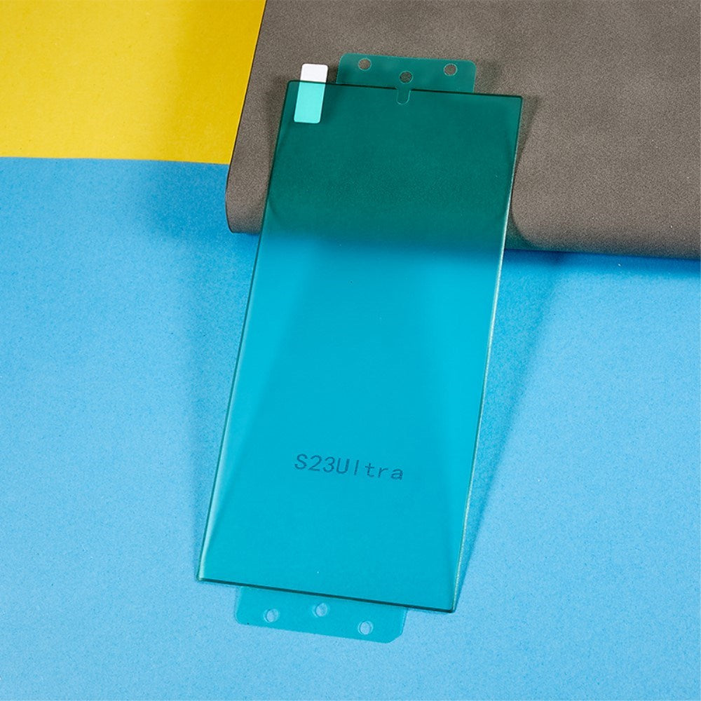 Samsung Galaxy S23 Ultra Fuld Skærmbeskyttelse – Buet og Holdbar Film - Gennemsigtig