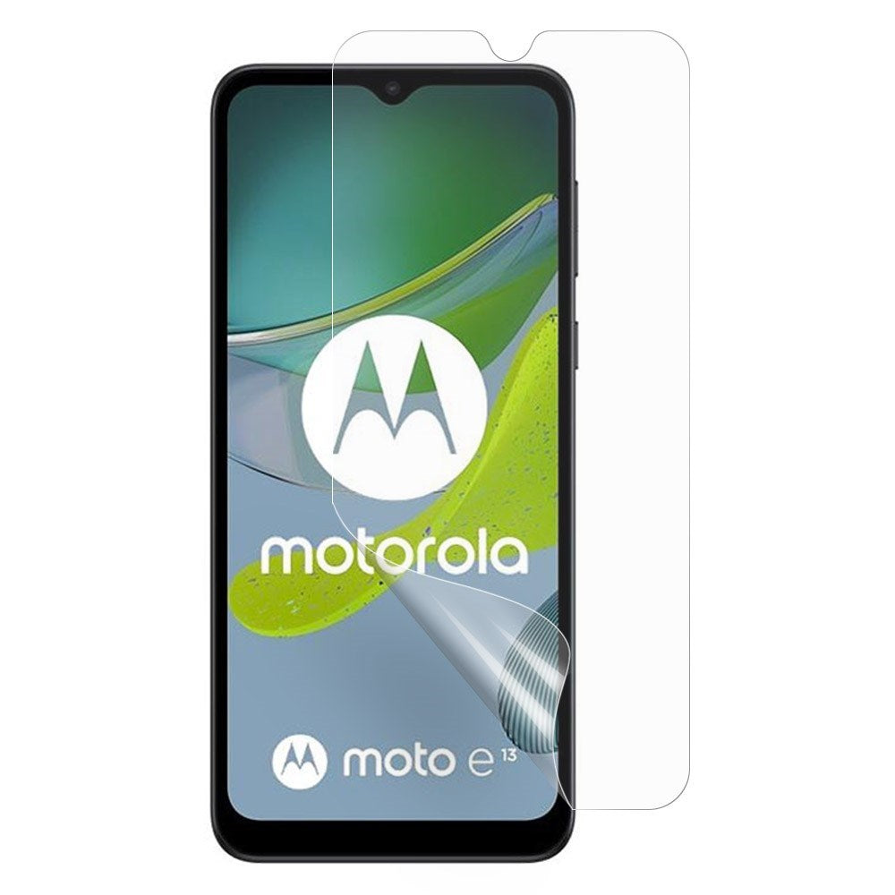 Motorola Moto E13 Plastik Beskyttelsesfilm - Gennemsigtig