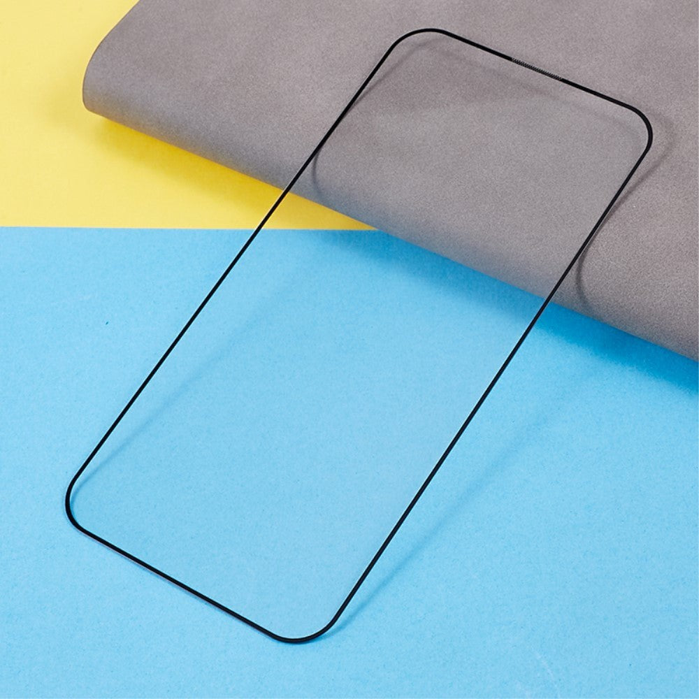 iPhone 15 Glas Mobil Skærmbeskyttelse - Full-fit - Sort Kant