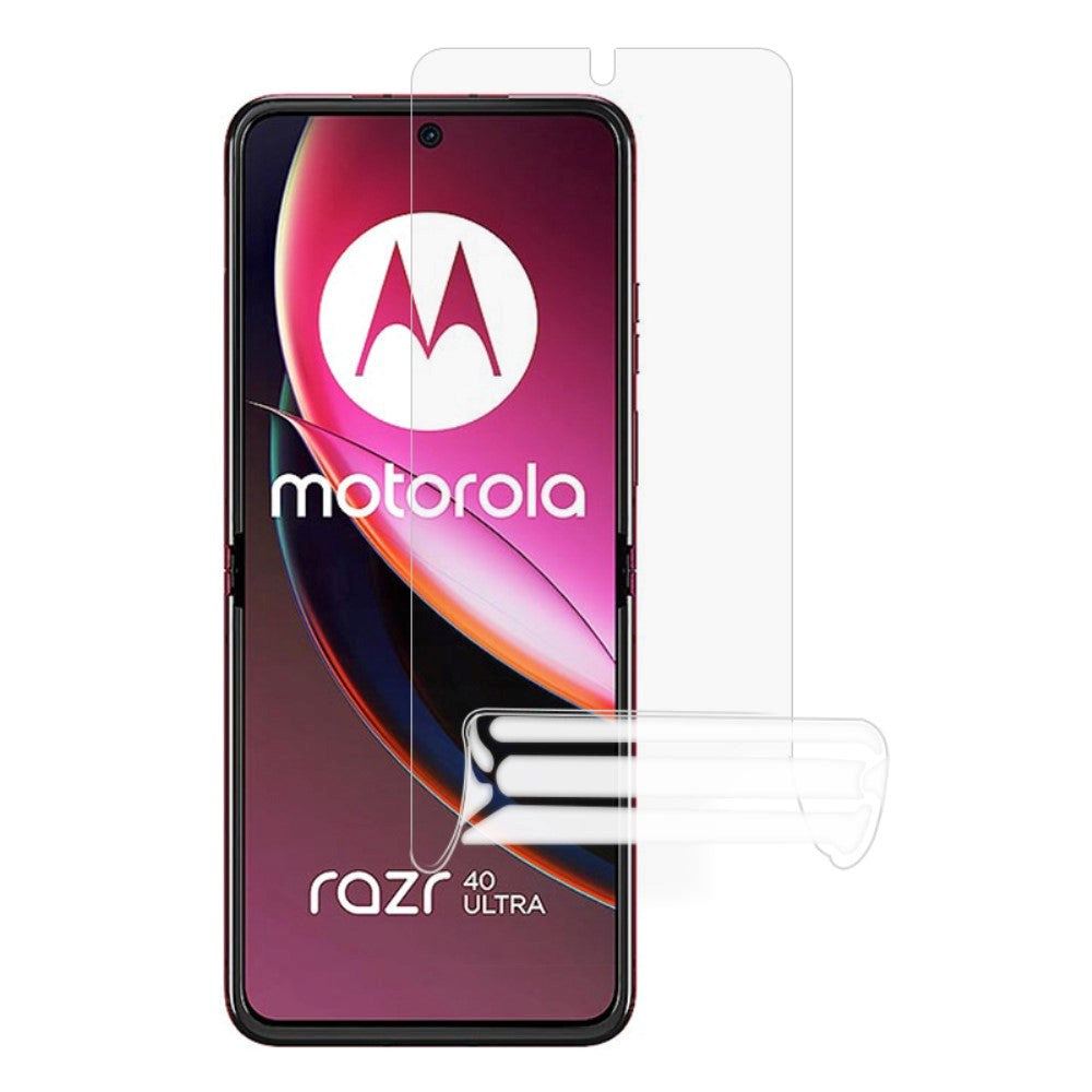 Motorola Razr 40 / 40 Ultra Plastik Beskyttelsesfilm - Gennemsigtig