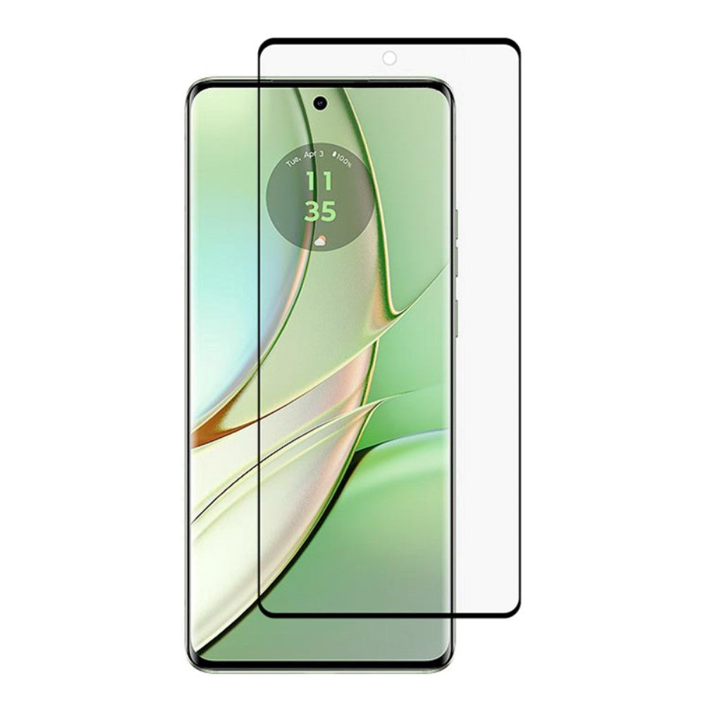 Motorola Edge 40 Glas Mobil Skærmbeskyttelse - Full-fit - Sort Kant